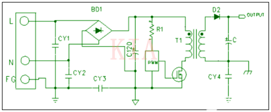 如何計算開關(guān)電源Y電容？詳解-KIA MOS管