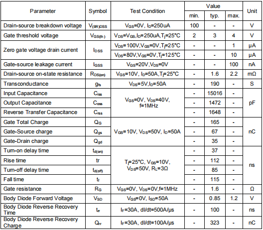 電池管理系統BMS,1810MOS管
