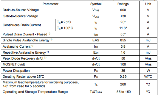 600v mos,60r180場效應管