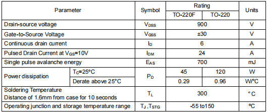 6a900v,4590場效應管