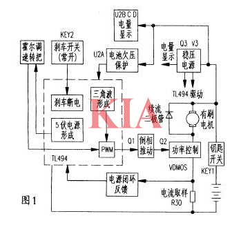電瓶車控制器電路