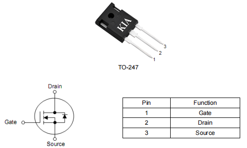 逆變器mos,irfp064參數代換,60v100a場效應管,KNM3206B-KIA MOS管