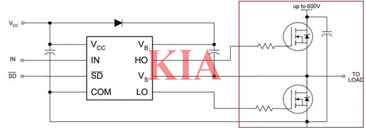 半橋驅動和全橋驅動原理圖,工作原理-KIA MOS管