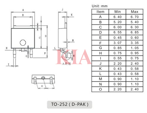 to252封裝尺寸圖