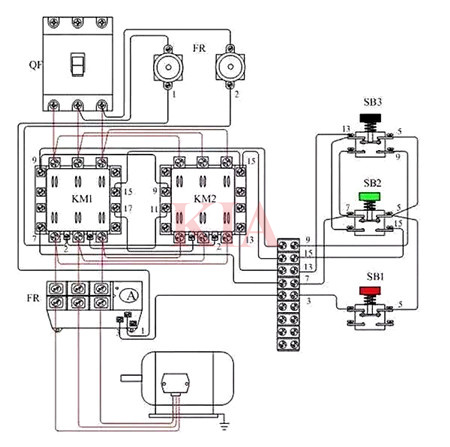 電機(jī)正反轉(zhuǎn)控制接線圖,接線方法分享-KIA MOS管
